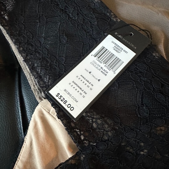 SOLD! Stunning BCBG MaxAzria Black Andi Sleeveless Asymmetric Tulle Gown - Picture 10 of 10